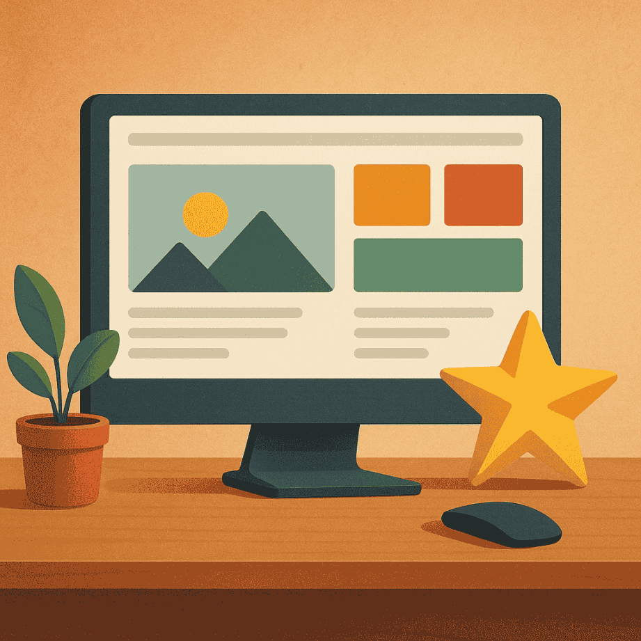 Ideal Zienic homepage: featured content and quick access